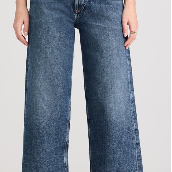 Agolde Women's High Rise Jeans - Dark Blue - Picture 2 of 4